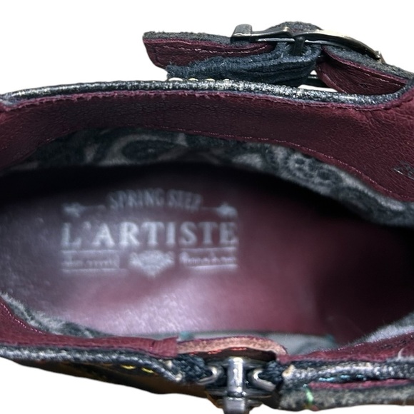 L’ARTISTE Spring Step Nailhead Buckled Ankle Boots Shoes Women’s Size 8 - Picture 13 of 13